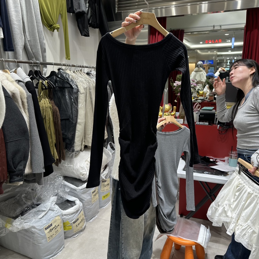 SOLAR東大門㊣代購女士新款25秋冬職業推薦時尚人氣休閑針織衫SOLAR針織衫圖色3