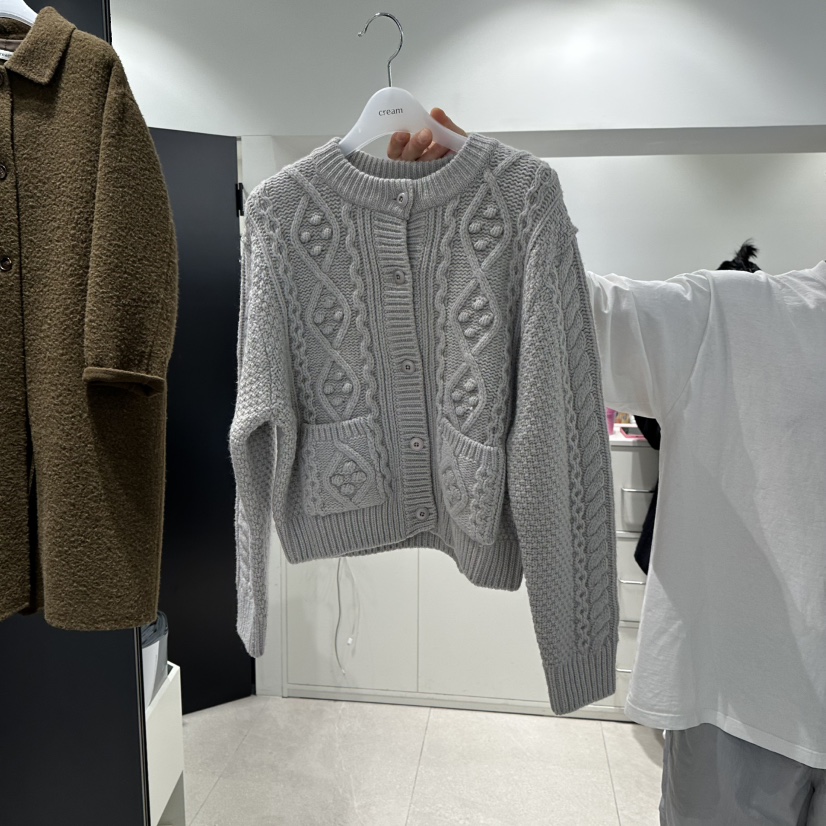 CREAM-P東大門㊣實拍女士新品休閑人氣職業熱賣時尚針織衫CREAM-P針織衫圖色1