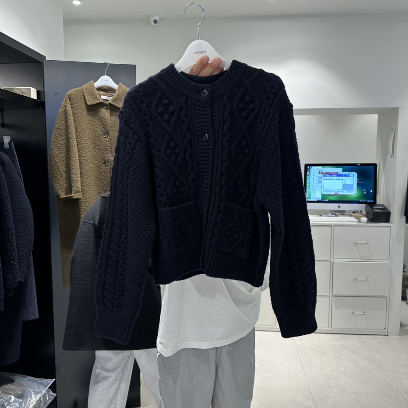 CREAM-P東大門㊣實拍女士新品休閑人氣職業熱賣時尚針織衫CREAM-P針織衫圖色2