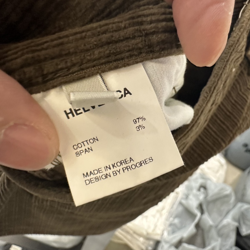 HELVETICA東大門㊣實拍女裝新款休閑推薦人氣熱賣短裙燈芯絨HELVETICA短裙