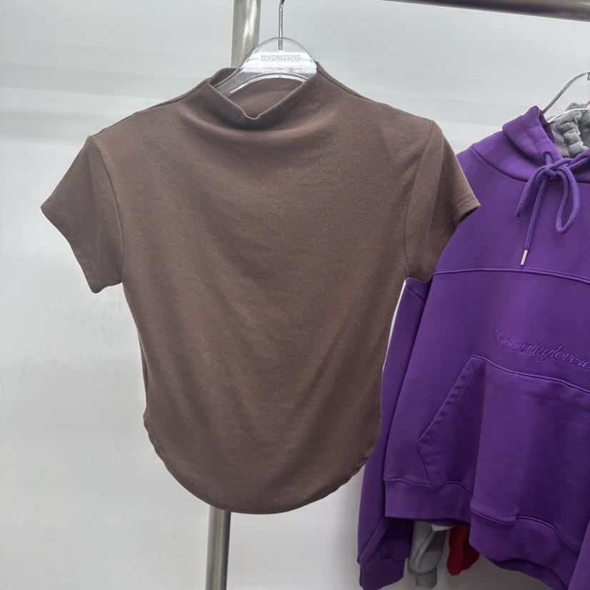 TOPDRESSING東大門㊣直郵女士新款休閑推薦時尚25秋冬職業T恤TOPDRESSINGT恤圖色1