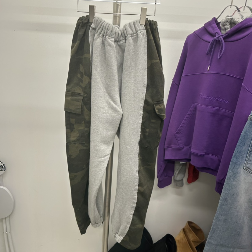 TOPDRESSING東大門㊣直郵女裝新款職業推薦時尚休閑褲加絨迷彩TOPDRESSING休閑褲