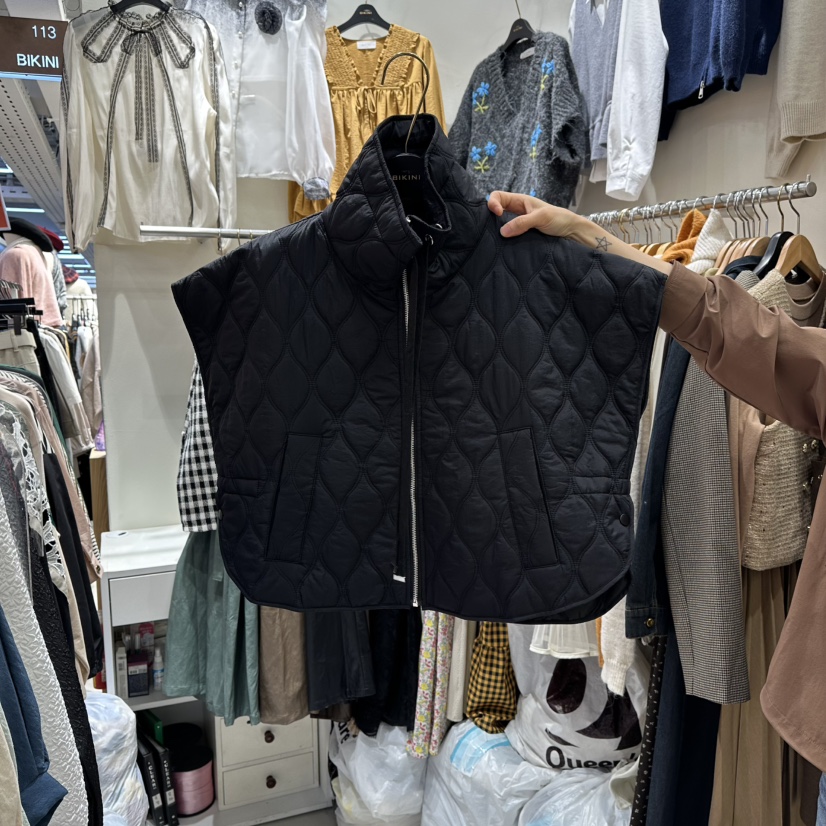 BIKINI東大門㊣代購女裝新款職業推薦休閑熱賣人氣馬甲高領BIKINI馬甲圖色3