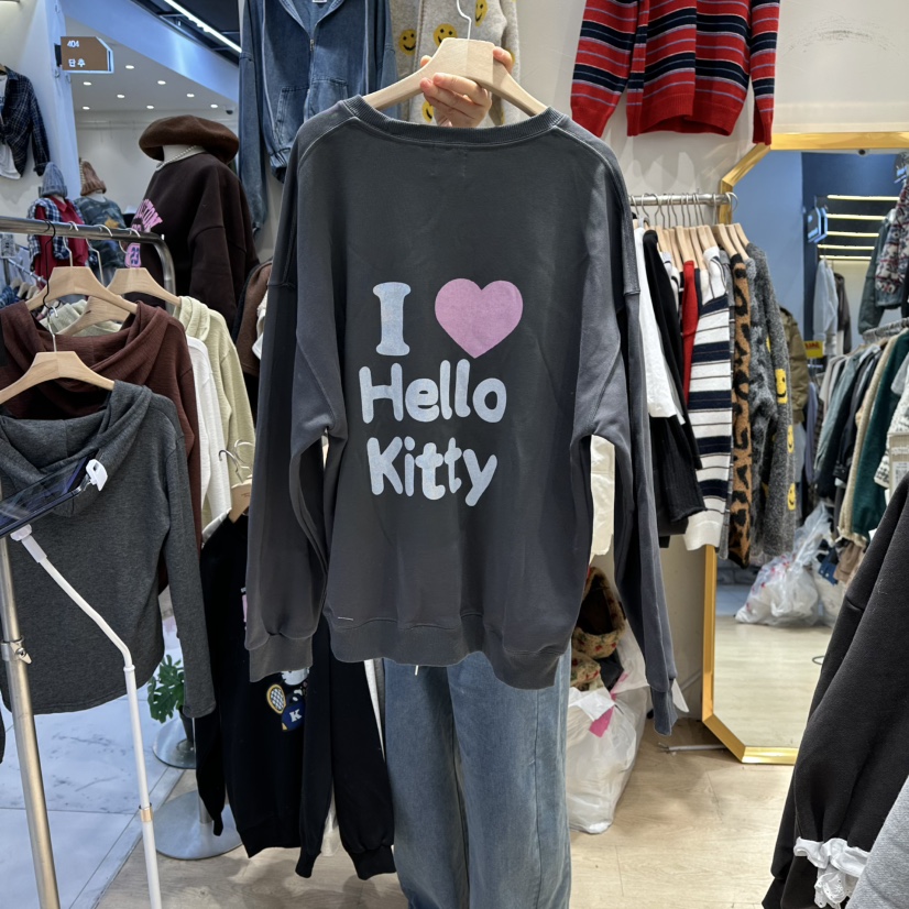 UNDERSTAR_VINTAGE韓國代購㊣女裝新款25秋冬職業時尚人氣衛衣UNDERSTAR_VINTAGE衛衣