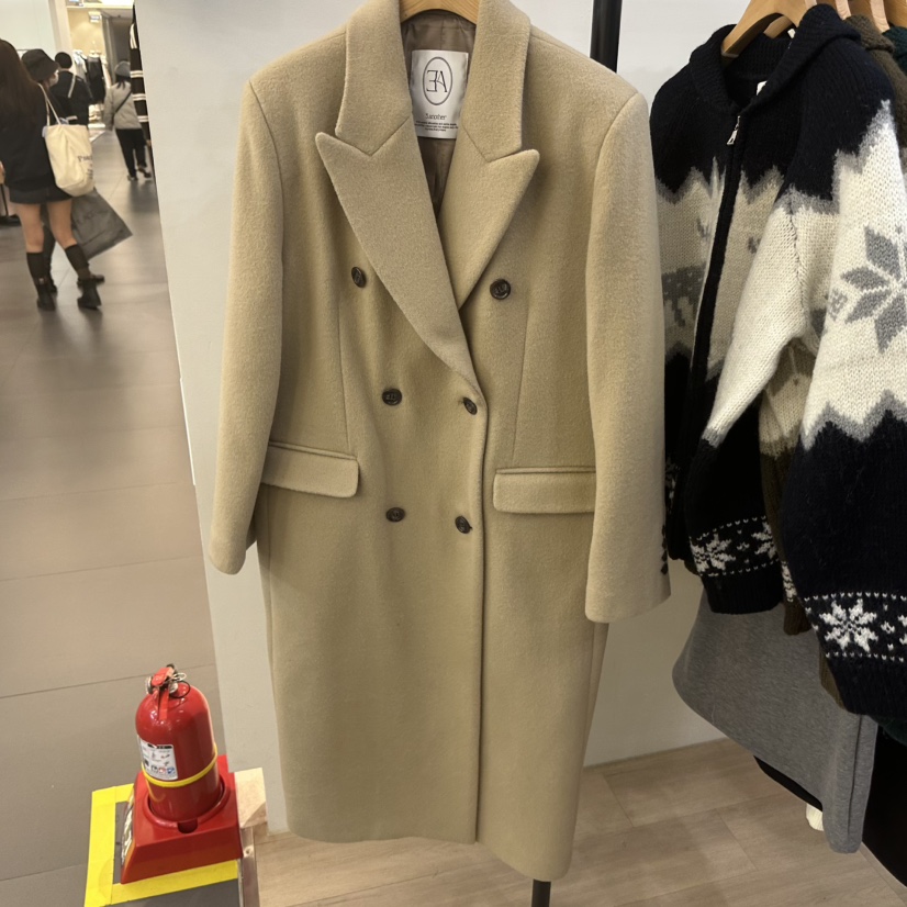 3 ANOTHER東大門㊣實拍女裝新品25秋冬職業熱賣中長款大衣3 ANOTHER中長款大衣圖色1