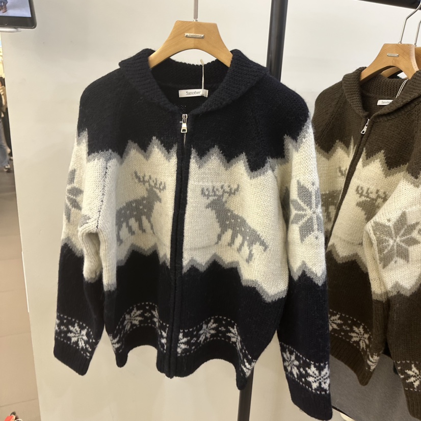 3 ANOTHER東大門㊣直郵女裝新款推薦熱賣時尚人氣針織衫拉鏈3 ANOTHER針織衫圖色3