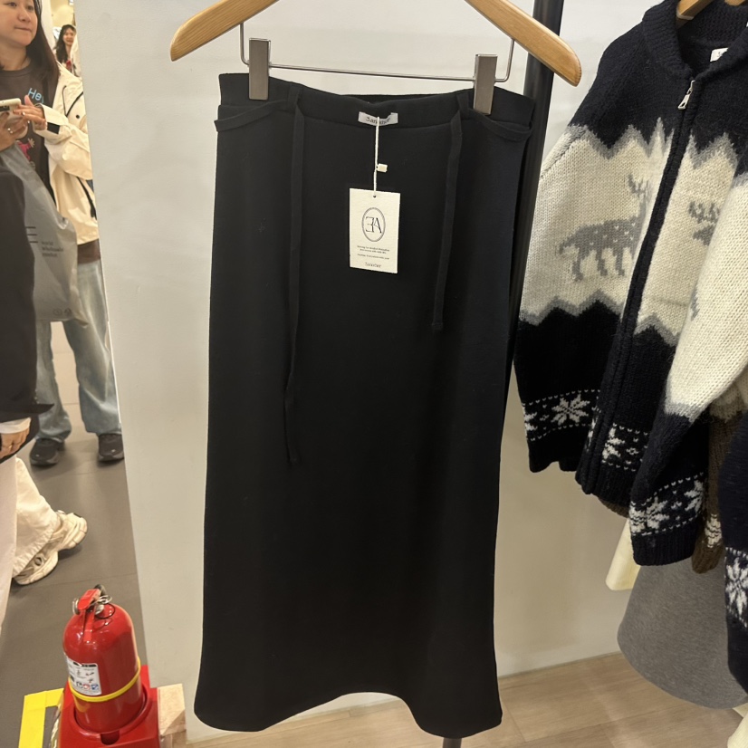 3 ANOTHER東大門㊣代購女裝新款人氣推薦25秋冬長裙含腰繩加絨3 ANOTHER長裙圖色2