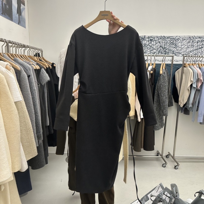 MER韓國直郵㊣女裝新品時尚人氣休閑推薦熱賣職業25秋冬連衣裙MER/ANGELO BIANCO連衣裙圖色2