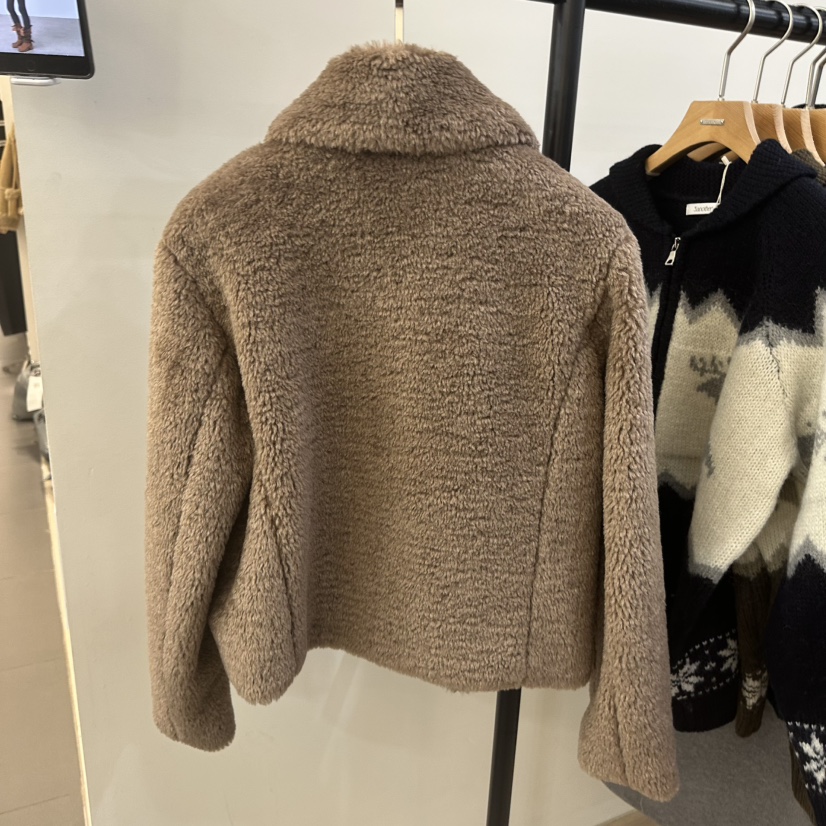 3 ANOTHER韓國直郵㊣女士新款熱賣休閑25秋冬短款大衣羊毛3 ANOTHER短款大衣