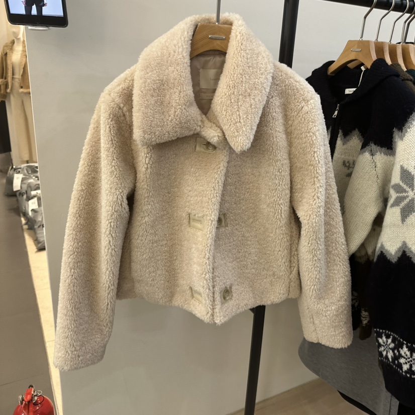 3 ANOTHER韓國直郵㊣女士新款熱賣休閑25秋冬短款大衣羊毛3 ANOTHER短款大衣圖色2