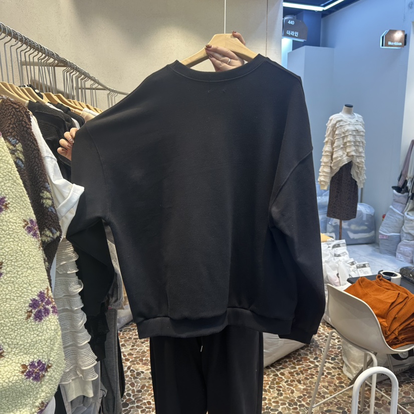 THE LINE-Q東大門㊣實拍女裝新品推薦熱賣休閑時尚25秋冬衛衣THE LINE-Q衛衣