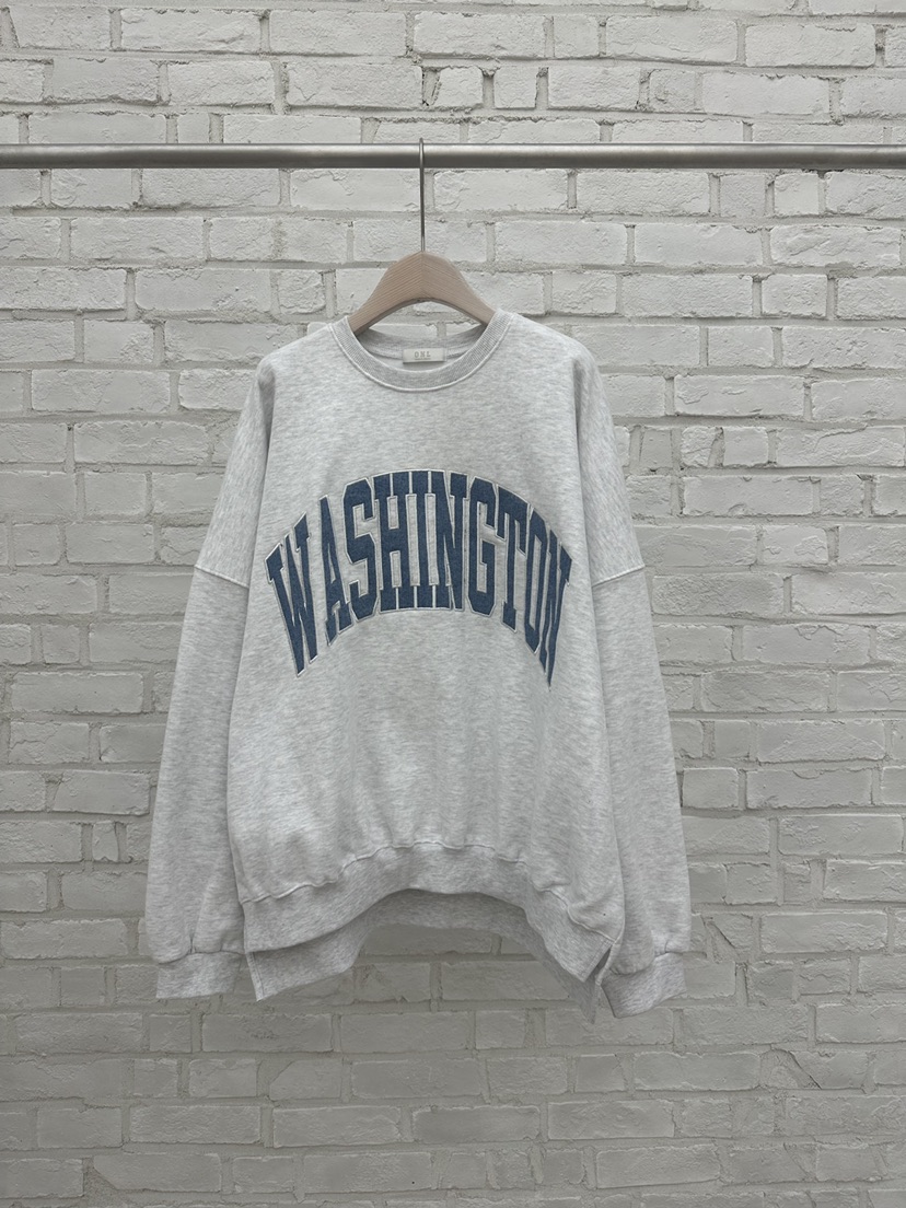 ONL韓國直郵㊣女士新款熱賣推薦25秋冬職業休閑衛衣加絨刺繡ONL衛衣圖色1