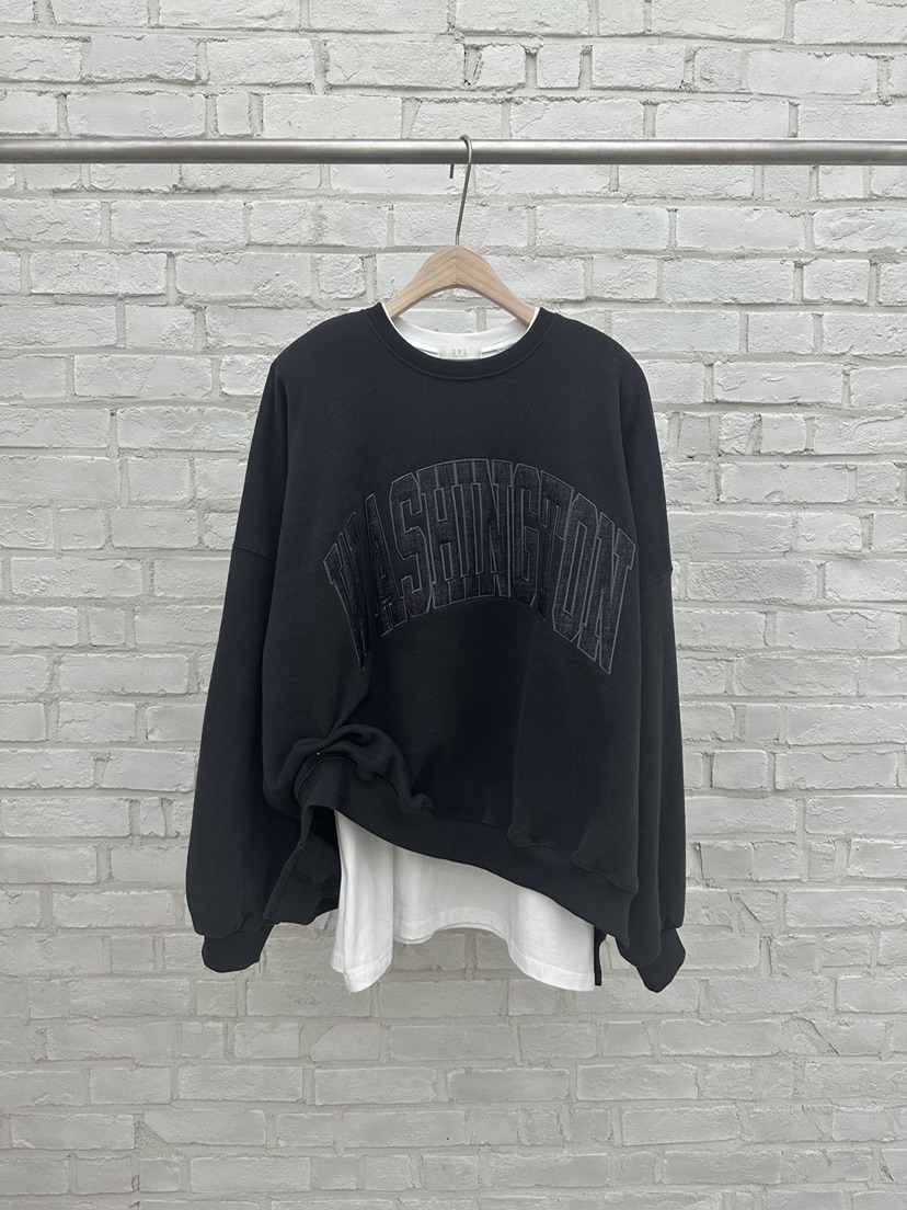 ONL韓國直郵㊣女士新款熱賣推薦25秋冬職業休閑衛衣加絨刺繡ONL衛衣圖色2