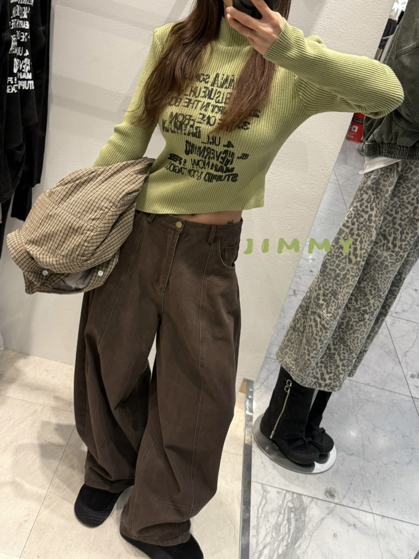 JIMMY東大門㊣代購女裝新品休閑推薦25秋冬時尚人氣職業針織衫JIMMY/REMAKE針織衫