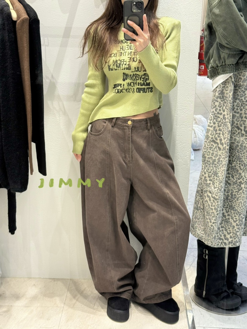 JIMMY東大門㊣代購女裝新品休閑推薦25秋冬時尚人氣職業針織衫JIMMY/REMAKE針織衫