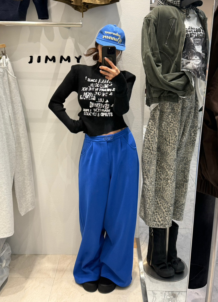 JIMMY東大門㊣代購女裝新品休閑推薦25秋冬時尚人氣職業針織衫JIMMY/REMAKE針織衫
