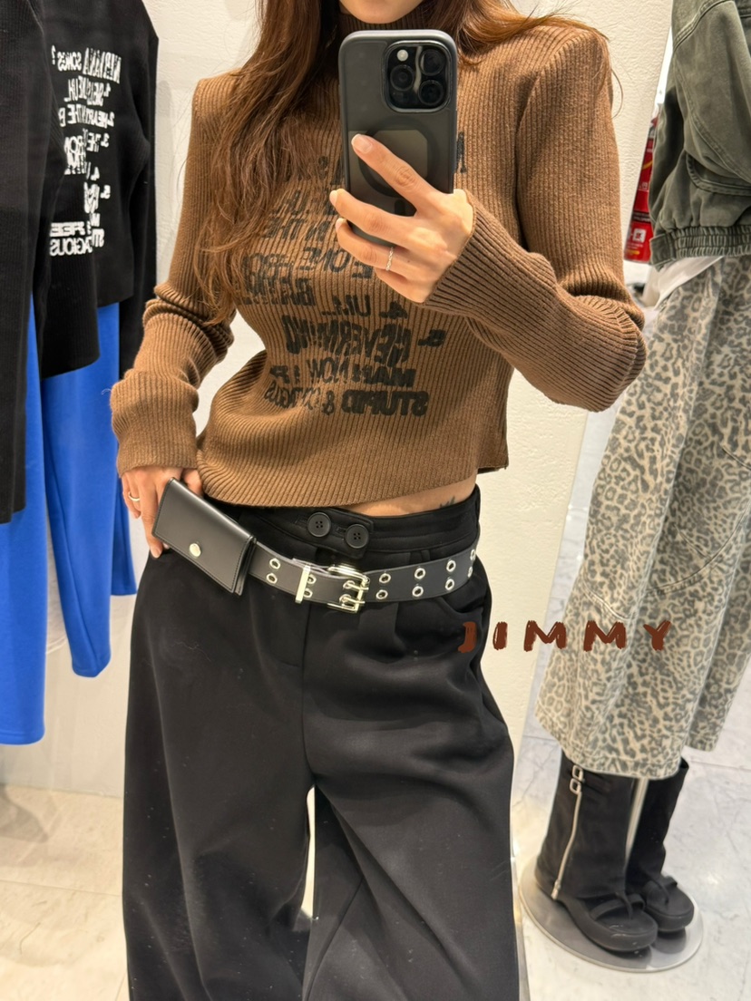 JIMMY東大門㊣代購女裝新品休閑推薦25秋冬時尚人氣職業針織衫JIMMY/REMAKE針織衫