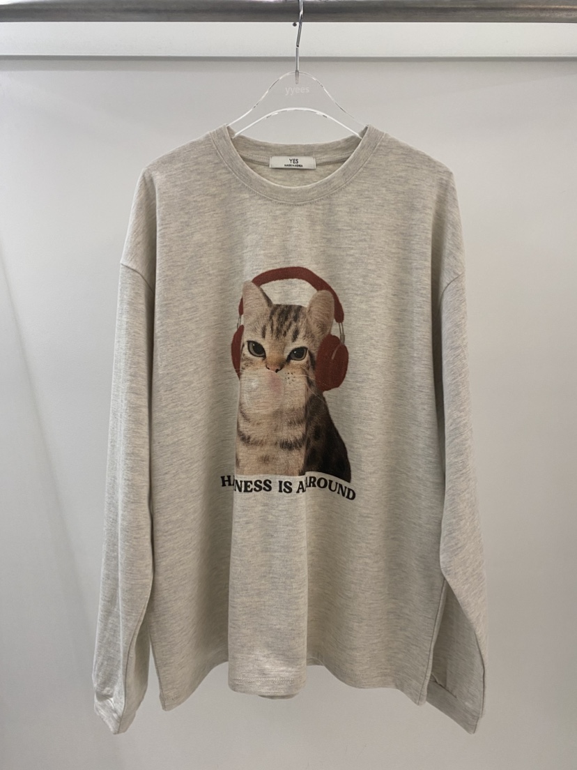 YES韓國代購㊣女士新款職業25秋冬休閑熱賣時尚推薦長袖T恤YES長袖T恤圖色1