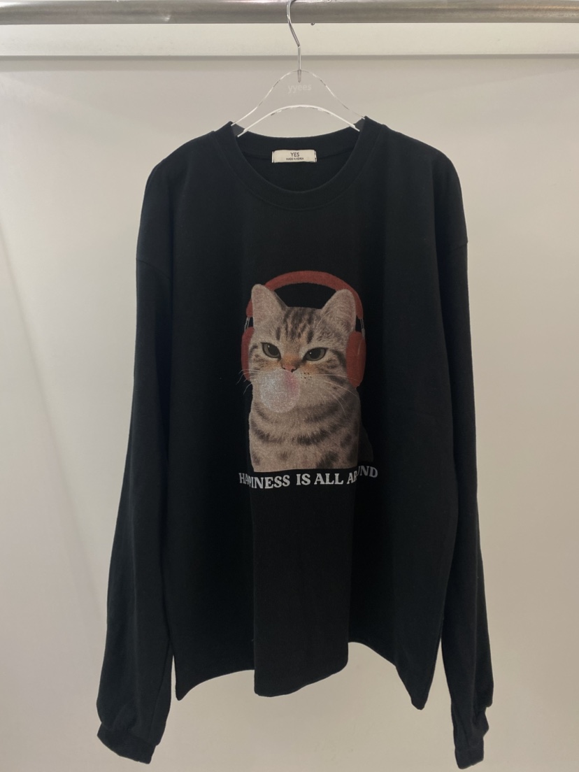 YES韓國代購㊣女士新款職業25秋冬休閑熱賣時尚推薦長袖T恤YES長袖T恤圖色2