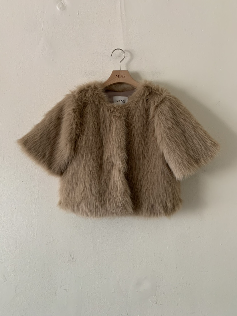 MENG韓國代購㊣女士新款熱賣休閑推薦25秋冬人氣時尚短款大衣MENG短款大衣圖色2