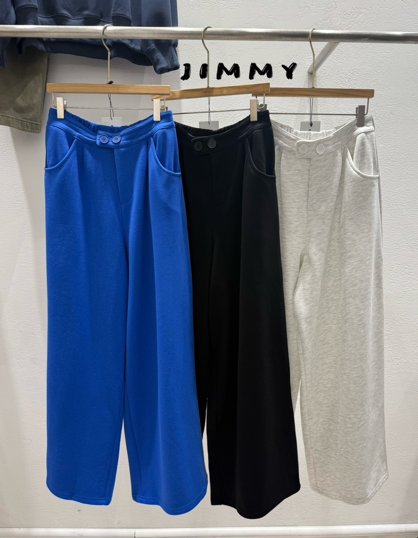 JIMMY東大門㊣直郵女裝新款25秋冬時尚推薦休閑熱賣休閑褲抓絨JIMMY/REMAKE休閑褲