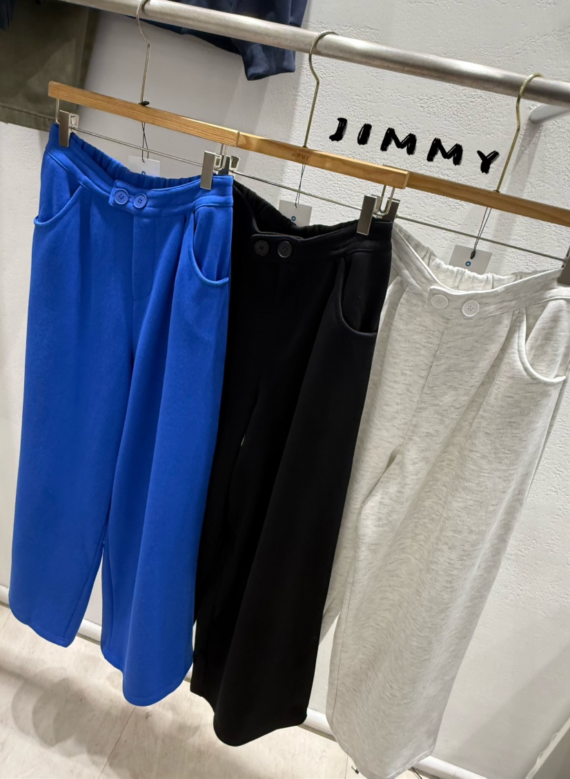 JIMMY東大門㊣直郵女裝新款25秋冬時尚推薦休閑熱賣休閑褲抓絨JIMMY/REMAKE休閑褲