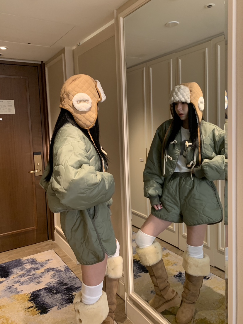 BADCALM東大門㊣代購女裝新品職業休閑時尚人氣熱賣短款棉服BADCALM短款棉服