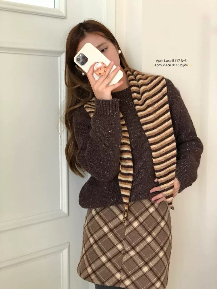 N3韓國代購㊣女裝新款25秋冬推薦時尚休閑熱賣職業圍巾披肩N3圍巾/披肩