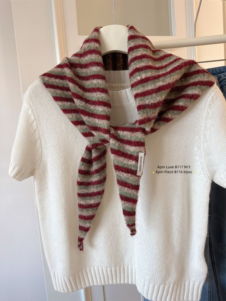 N3韓國代購㊣女裝新款25秋冬推薦時尚休閑熱賣職業圍巾披肩N3圍巾/披肩圖色2