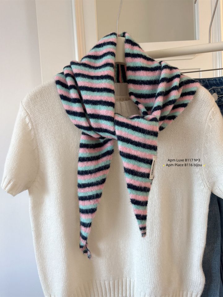 N3韓國代購㊣女裝新款25秋冬推薦時尚休閑熱賣職業圍巾披肩N3圍巾/披肩圖色5