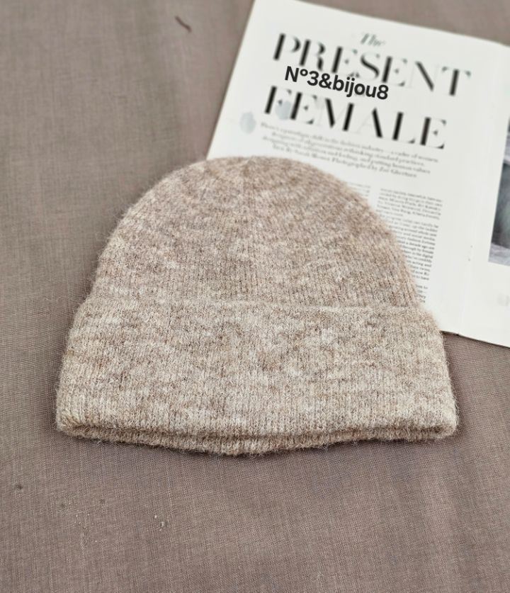 N3東大門㊣代購女裝新款熱賣職業推薦休閑25秋冬帽子羊毛柔軟N3帽子圖色1