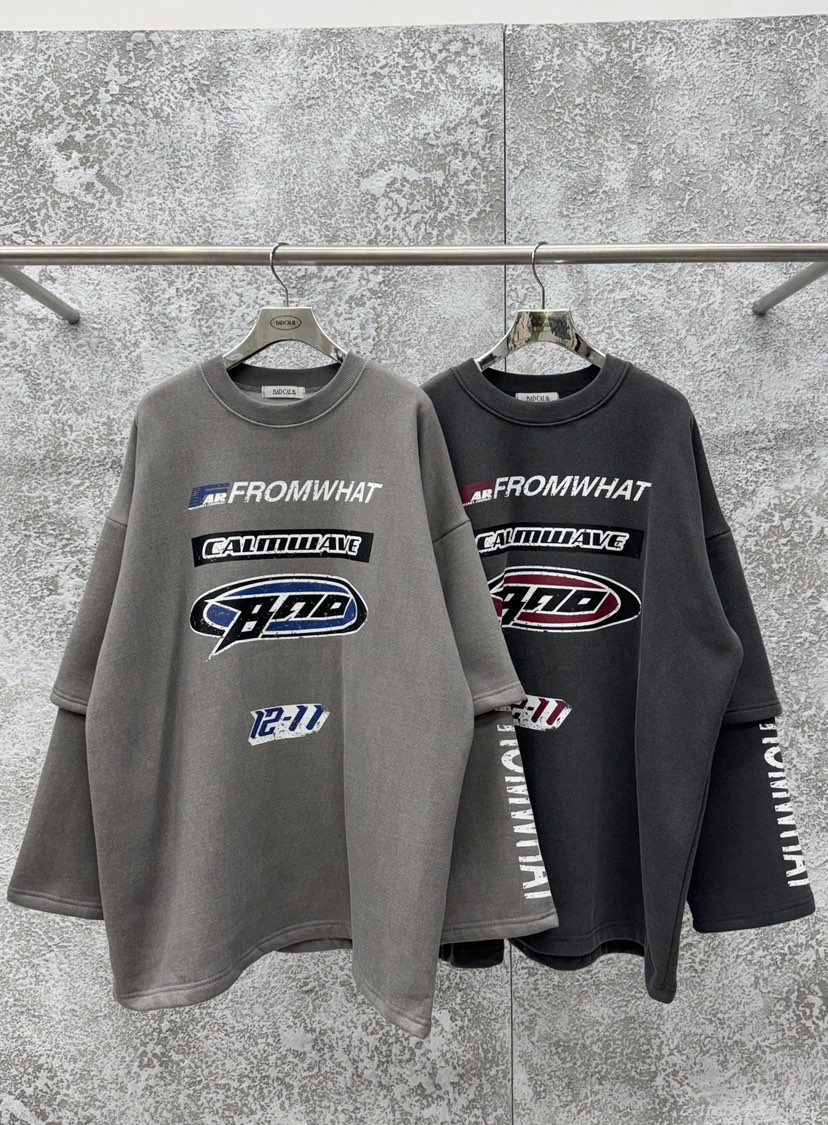 BADCALM東大門㊣代購女裝新款推薦25秋冬人氣職業時尚長袖T恤BADCALM長袖T恤