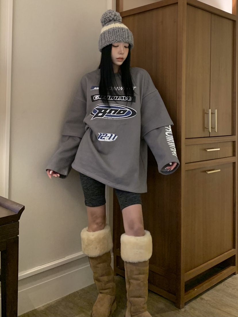 BADCALM東大門㊣代購女裝新款推薦25秋冬人氣職業時尚長袖T恤BADCALM長袖T恤