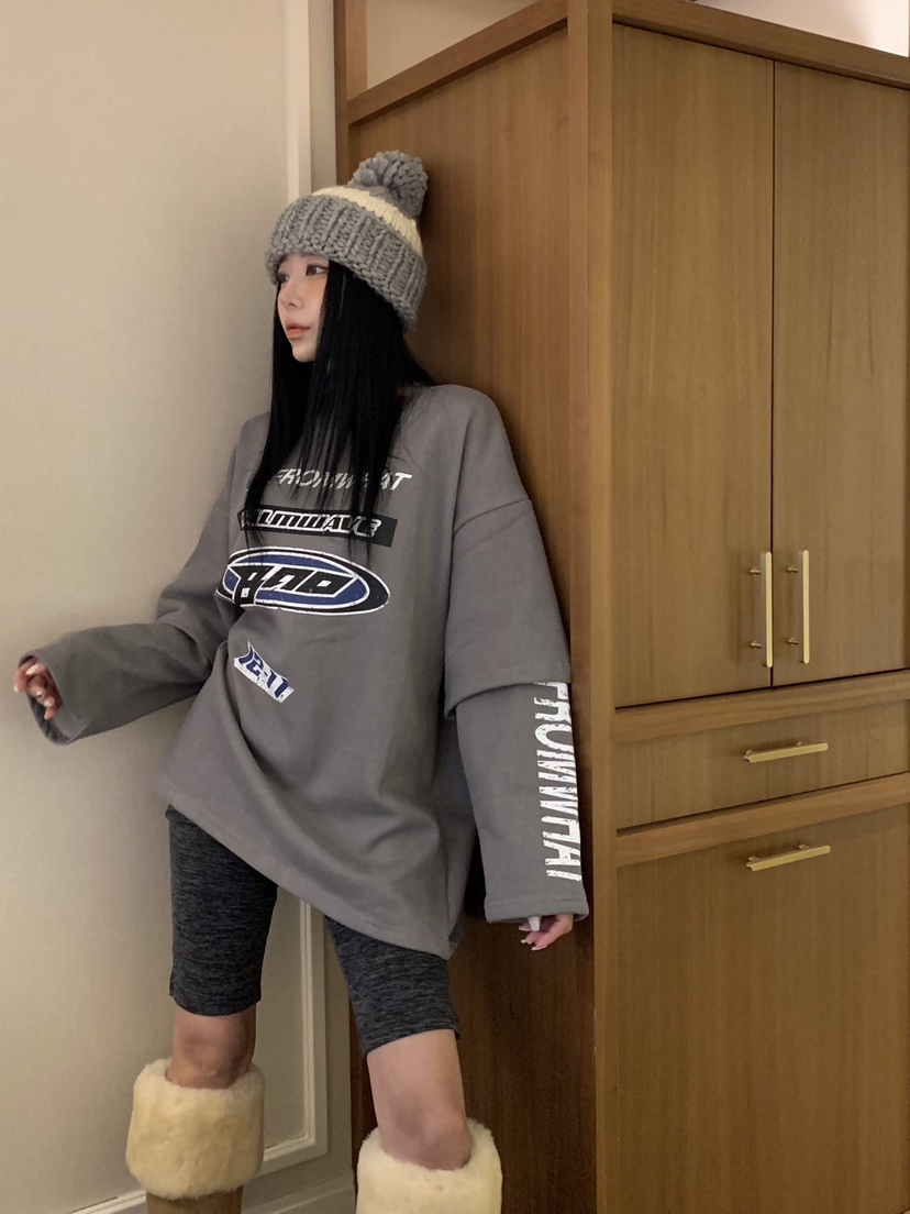 BADCALM東大門㊣代購女裝新款推薦25秋冬人氣職業時尚長袖T恤BADCALM長袖T恤