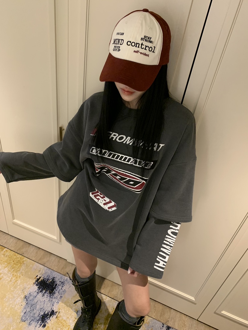 BADCALM東大門㊣代購女裝新款推薦25秋冬人氣職業時尚長袖T恤BADCALM長袖T恤