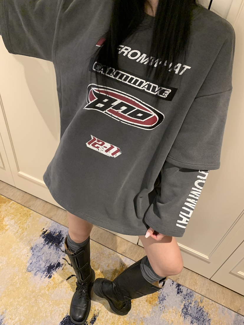 BADCALM東大門㊣代購女裝新款推薦25秋冬人氣職業時尚長袖T恤BADCALM長袖T恤