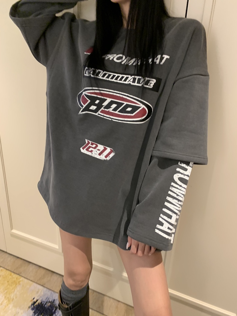 BADCALM東大門㊣代購女裝新款推薦25秋冬人氣職業時尚長袖T恤BADCALM長袖T恤