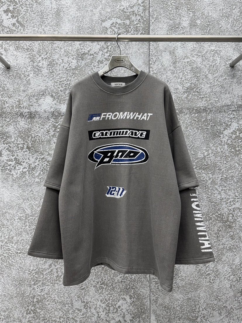 BADCALM東大門㊣代購女裝新款推薦25秋冬人氣職業時尚長袖T恤BADCALM長袖T恤圖色1