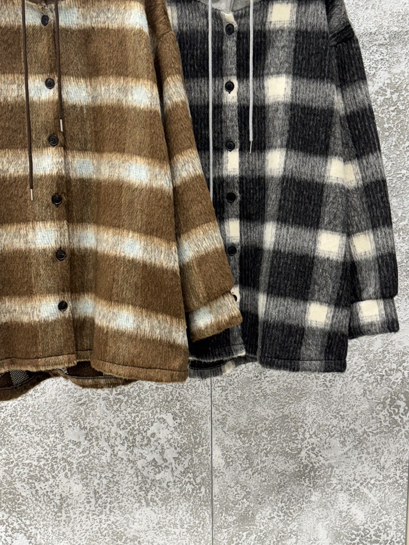 BADCALM東大門㊣直郵女裝新款時尚休閑25秋冬職業夾克羊毛格紋BADCALM夾克