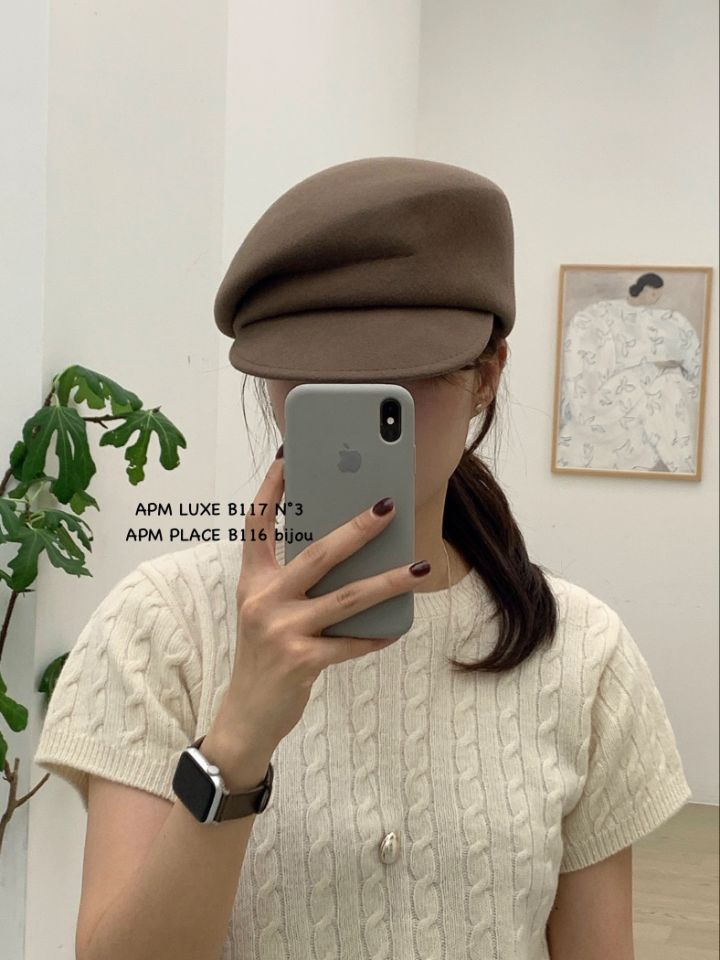 N3東大門㊣代購女士新款推薦職業熱賣休閑人氣帽子羊毛貝雷N3帽子