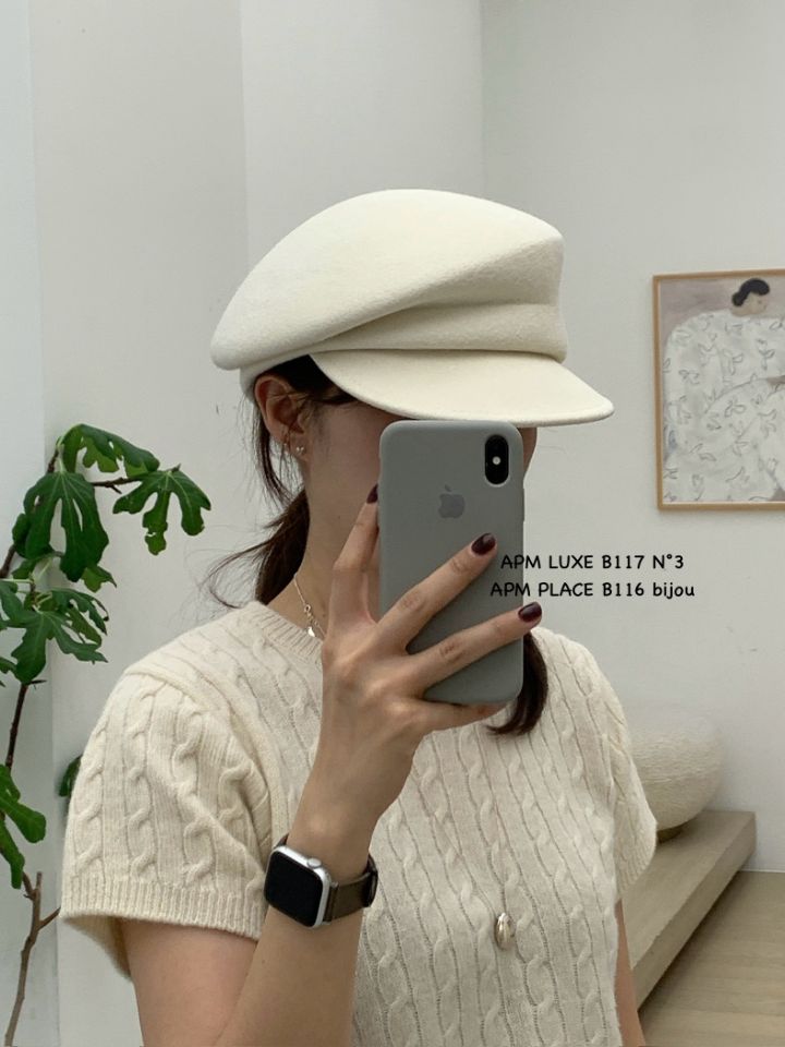 N3東大門㊣代購女士新款推薦職業熱賣休閑人氣帽子羊毛貝雷N3帽子