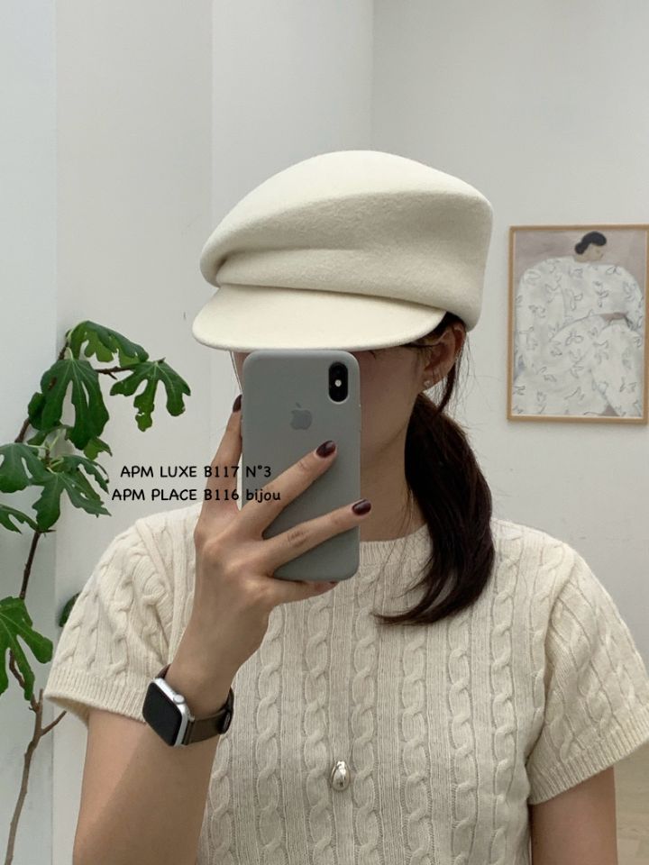 N3東大門㊣代購女士新款推薦職業熱賣休閑人氣帽子羊毛貝雷N3帽子