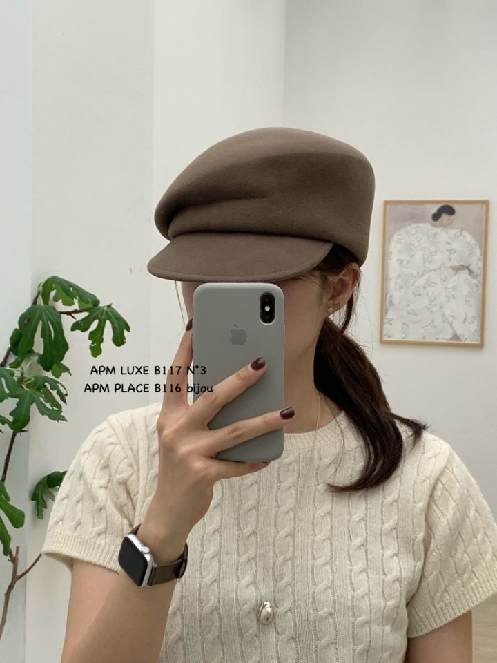 N3東大門㊣代購女士新款推薦職業熱賣休閑人氣帽子羊毛貝雷N3帽子