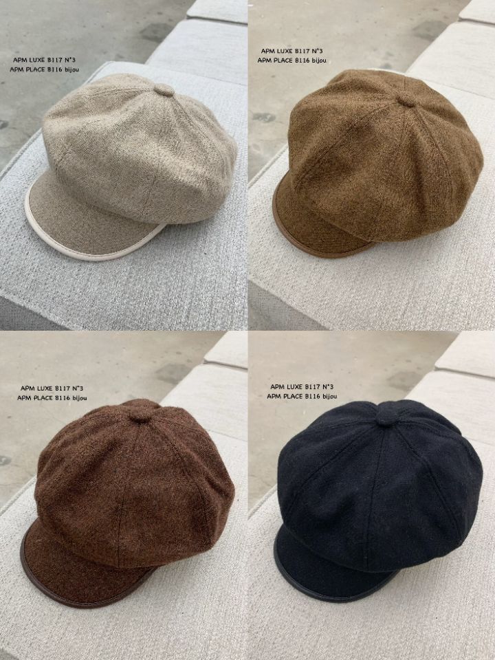 N3韓國代購㊣女士新款熱賣推薦時尚休閑25秋冬帽子羊毛貝雷N3帽子