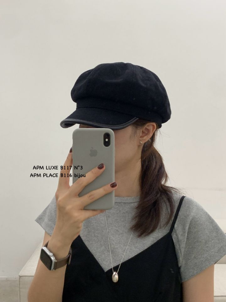 N3韓國代購㊣女士新款熱賣推薦時尚休閑25秋冬帽子羊毛貝雷N3帽子