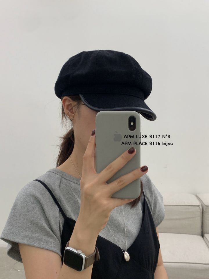 N3韓國代購㊣女士新款熱賣推薦時尚休閑25秋冬帽子羊毛貝雷N3帽子