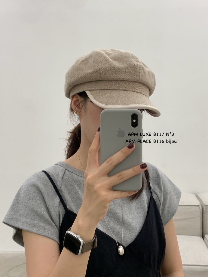 N3韓國代購㊣女士新款熱賣推薦時尚休閑25秋冬帽子羊毛貝雷N3帽子