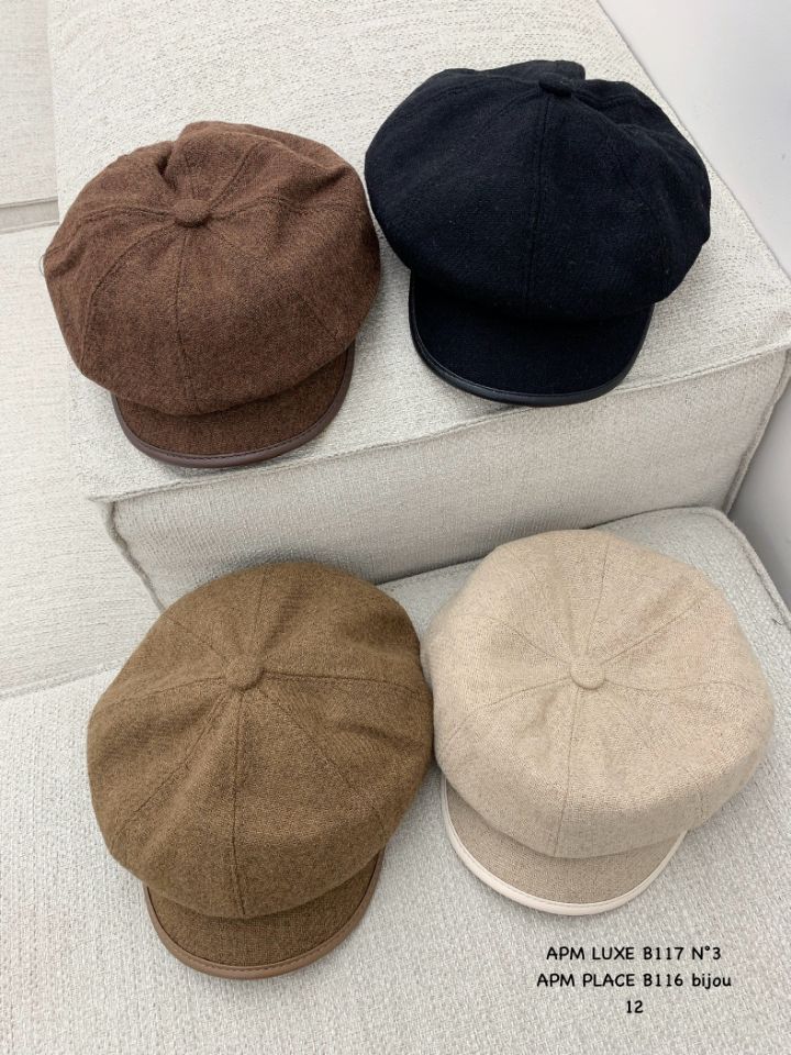 N3韓國代購㊣女士新款熱賣推薦時尚休閑25秋冬帽子羊毛貝雷N3帽子