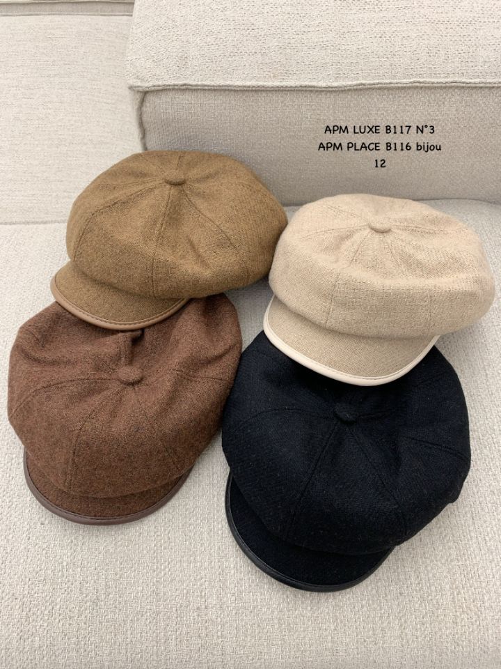 N3韓國代購㊣女士新款熱賣推薦時尚休閑25秋冬帽子羊毛貝雷N3帽子