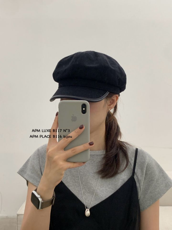 N3韓國代購㊣女士新款熱賣推薦時尚休閑25秋冬帽子羊毛貝雷N3帽子